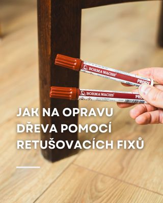 Drobné škrábance, rýhy nebo oděrky na nábytku? Není potřeba složitá oprava ani nový nátěr 👉 retušovací fix to zvládne...